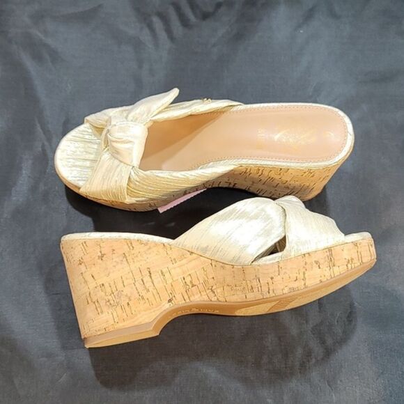 BRAND NEW SAM & LIBBY WEDGE CORK WEDGE HEEL SANDAL - Picture 7 of 16
